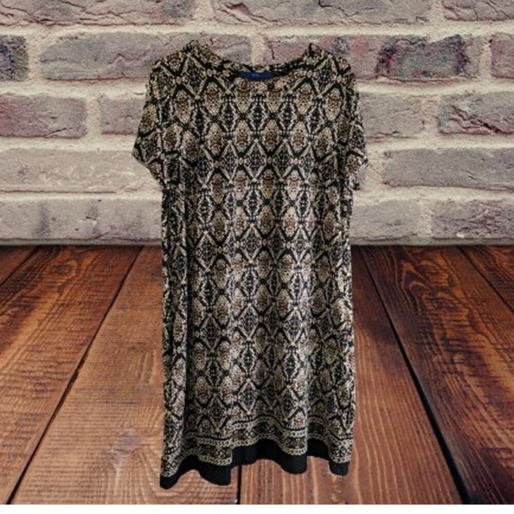 Apt. 9 Short Sleeve Snake Print Polyester Blend S… - image 1